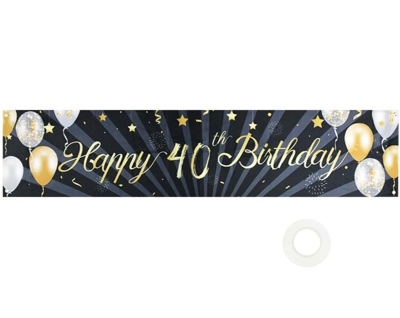 באנר שלט יום הולדת לפי גילאים