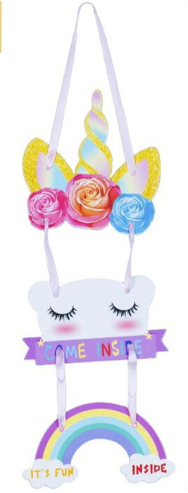 קישוט תליה לדלת- חד קרן נצנצים