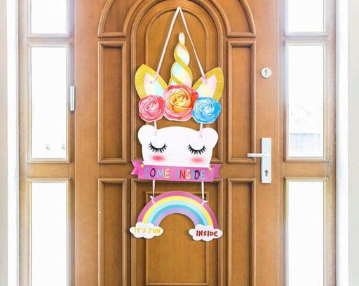 קישוט תליה לדלת- חד קרן נצנצים