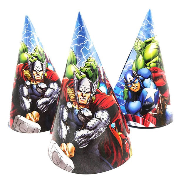 קישוטי יום הולדת גיבורי על