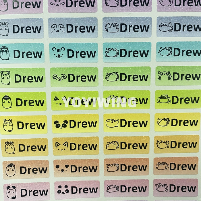 מדבקות שם אישיות