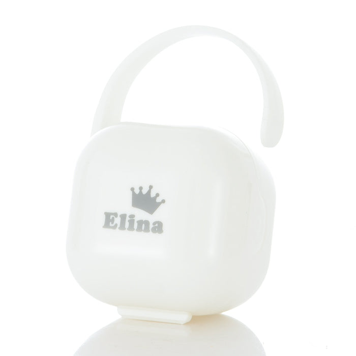 מוצץ וקופסה למוצץ- שם אישי